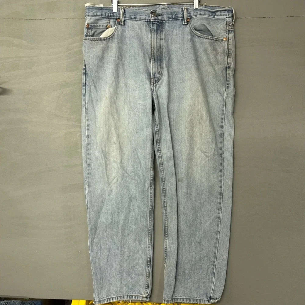 Levi Strauss 550 Mens Jeans Light Wash Relaxed‎ Fit Size 42x30
